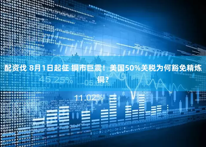 配资伐 8月1日起征 铜市巨震！美国50%关税为何豁免精炼铜？
