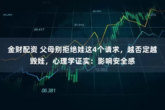 金财配资 父母别拒绝娃这4个请求，越否定越毁娃，心理学证实：影响安全感