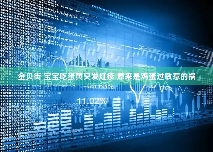 金贝街 宝宝吃蛋黄突发红疹 原来是鸡蛋过敏惹的祸